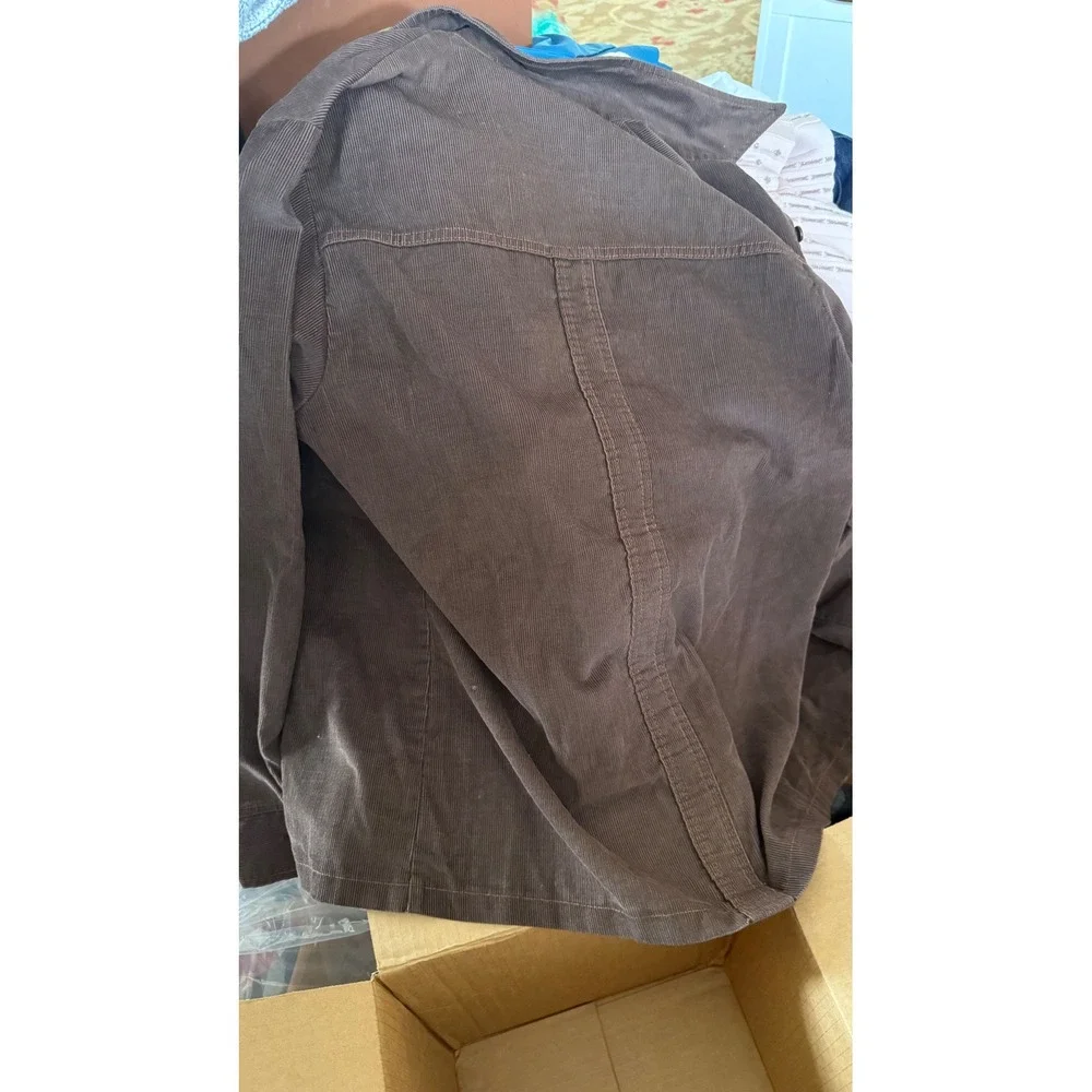 Vintage Levis Panatela Tops Brown Corduroy Shirt Jacket Orange Tab 70s Mens L - Picture 5 of 16